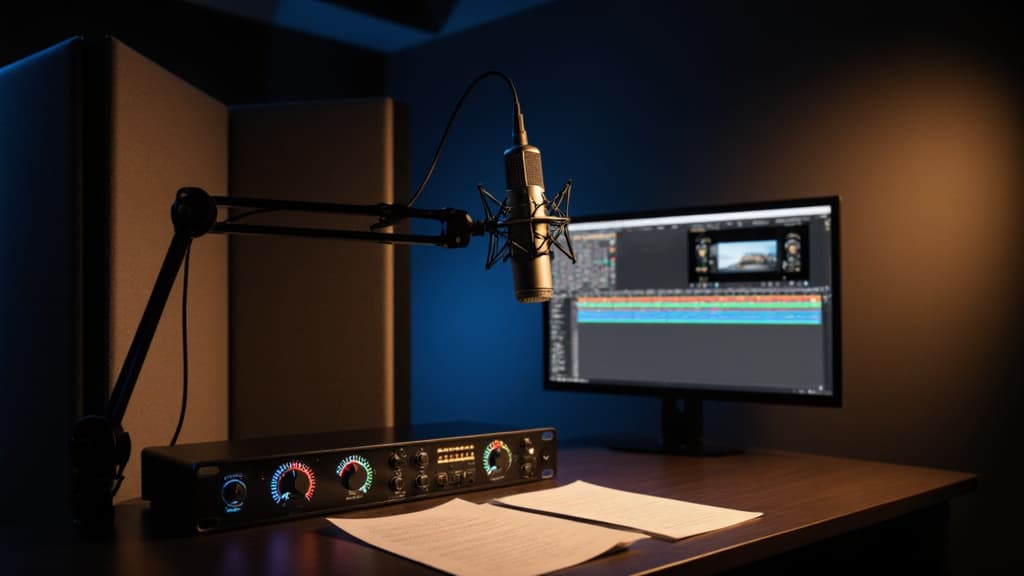 AI voiceovers for video showcase